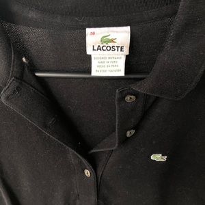 Long sleeve black womens Lacoste